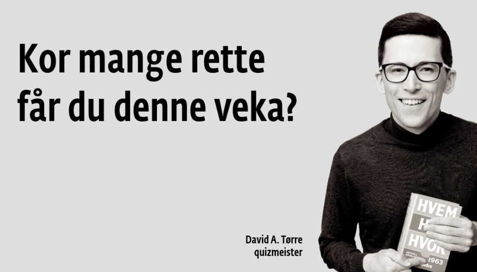 Quiz veke 10 David A. Tørre
Hint for hint
quiz