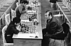 Viktor Kortsjnoj set seg ned mot ein ung Garri Kasparov under ein simultan i 1975.