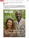Den digitale utgåva av magasinet Hello! med Märtha Louise og Durek Verrett på framsida. Bladet har betalt ein ukjend sum for å få eksklusive rettar til bryllaupet i helga.