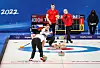 Noregs Magnus Nedregotten og Kristin Skaslien tjuvstarta OL med mixed double i curling mot Tsjekkia onsdag.