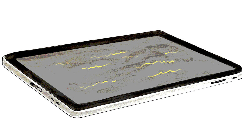 iPad-bobla som brast