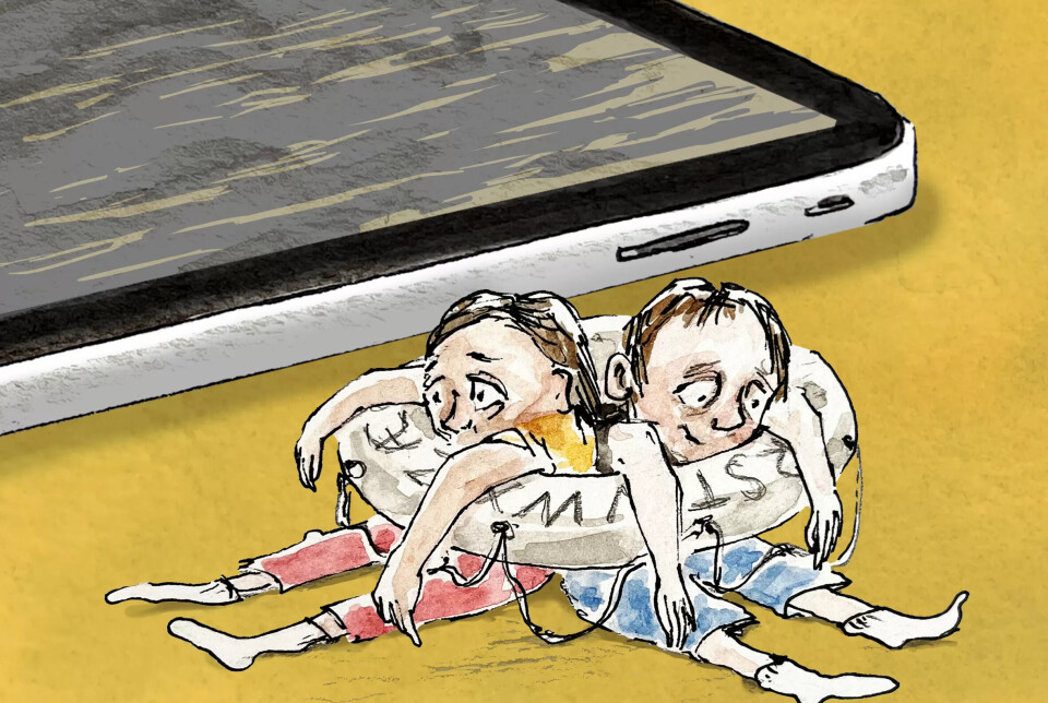 iPad-bobla som brast