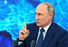 Vladimir Putin oppsummerer året 2020 for pressa på fødselsdagen til FSB, tidlegare KGB, 17. desember.