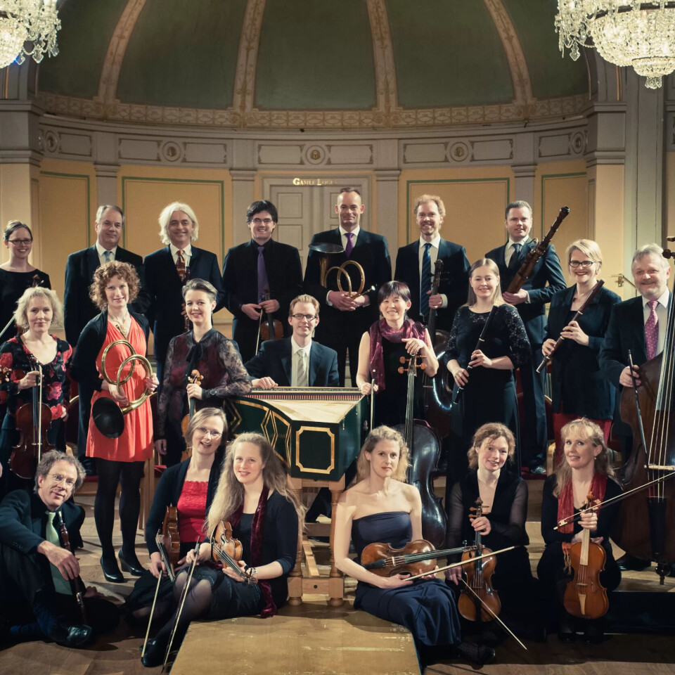 Det norske barokkorkesteret Barokkanerne spelar på kopiar av instrument frå 1700-talet. Det norske barokkorkesteret Barokkanerne spelar på kopiar av instrument frå 1700-talet.