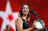 Rhiannon Giddens då ho spelte på Boston Pops Fireworks Spectacular i juli 2018.