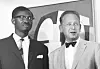 FNs generalsekretær Dag Hammarskjöld fotografert saman med Kongos statsminister Patrice Lumumba.