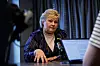 Erna Solberg under eit intervju om avsløringane av aksjehandelen til ektemannen Sindre Finnes.