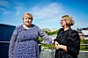 Erna Solberg og Tone Trøen under sentralstyremøtet på Høgres hus i Oslo 4. juni i år.