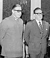 USA fekk fjerna sosialisten Salvatore Allende (t.h.) frå presidentembetet i Chile. General Pinochet var meir å lite på, meinte dei.