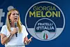 Ho reknar seg som korkje feminist eller fascist, Giorgia Meloni, leiar for ytre høgre-partiet Brør av Italia, her på eit valmøte i Milano 11. september.
