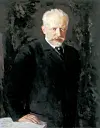Den russiske komponisten Pjotr Tsjajkovskij (1840–1893). Målarstykke frå 1893 av Nikolaj Dmitrijevitsj Kuznetsov.