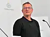 Sjefen for det svenske folkehelseinstituttet Anders Tegnell på ein av pressekonferansane i samband med koronaviruset.
