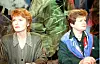 Senterpartileiar Anne Enger Lahnstein og statsminister Gro Harlem Brundtland (Ap) i partileiardebatten på fjernsyn før folkerøystinga i 1994.