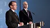 Utanriksminister Espen Barth Eide og statsminister Jonas Gahr Støre heldt pressekonferanse om evakueringa av norske borgarar frå Gaza onsdag 15. november.