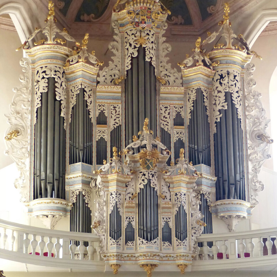 Hildebrandt-orgelet frå 1746 i den austtyske byen Naumburg. Hildebrandt-orgelet frå 1746 i den austtyske byen Naumburg.