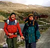 Hans-Magnus Ystgaard og sonen Gaute fotograferte på tur i Rondane i 1995.