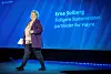 Høgre-leiar Erna Solberg på Finansnæringens dag i Oslo tysdag denne veka.