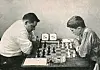 Abe Turner (1924–1962) mot Bobby Fischer (1943–2008).
