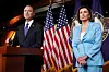 Adam Schiff, leiar for etterretningskomiteen i Representanthuset, og speaker Nancy Pelosi heldt ein pressekonferanse om riksrettssaka mot president Trump 2. oktober.