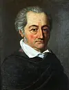 Johann Wolfgang von Goethe (1749–1832) måla av Karl Josef Raabe i 1814.