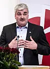 Håkan Juholt då han i Stockholm 10. mars 2011 vart presentert som valkomiteens framlegg til partileiar i Socialdemokraterna.