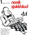 Faksimile av Norsk Sjakkblad, nr. 1 1983.