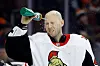 Craig Anderson i Ottawa Senators lurer hjernen opp nokre energinivå ved å gurgle litt Gatorade.