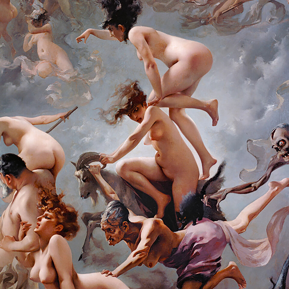 Utsnitt av måleriet «Valborgsnatta» av Luis Ricardo Falero (1851–1896). Utsnitt av måleriet «Valborgsnatta» av Luis Ricardo Falero (1851–1896).