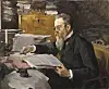 Russiske Nikolaj Rimskij-Korsakov (1844–1908), måla av Valentin Serov i 1898.