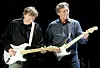 Steve Winwood og Eric Clapton i den fyrste av dei tre konsertane i Madison Square Garden.