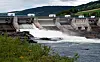 Hunderfossen kraftstasjon i Gudbrandsdalslågen.