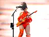 St. Vincent då ho spelte på musikkfestivalen Boston Calling i USA mai i år.