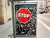 STOP-plakat Budapest, april 2018