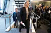 Politisk rådgivar Espen Teigen var med då Sylvi Listhaug (Frp) heldt pressekonferanse i lokala til Justisdepartementet i Nydalen i Oslo i samband med at ho trekte seg som justisminister tysdag.