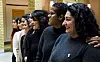 I fjor var Shabana Rehman Gaarder med på å starte stiftinga Født fri. Frå venstre: Nancy Herz, Laial Ayoub, Sofia Nesrine Srour, Maria Khan, Iram Haq, Amal Aden og Shabana Rehman.
