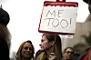 Kvinner som deltok i ein #MeToo-protestmarsj i Los Angeles i november.