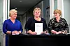 Statsminister Erna Solberg (H) presenterte Jeløya-programmet på Hotel Jeløy Radio saman med Frp-leiar Siv Jensen og Venstre-leiar Trine Skei Grande søndag 14. januar.