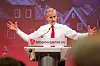 Partileiar Jonas Gahr Støre då han opna landsstyremøtet i Arbeidarpartiet tidlegare i år.