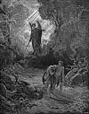 Gustave Doré (1832–1883): «Adam og Eva vert drivne ut av paradiset», 1866.