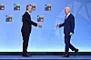 Natos generalsektretær Jens Stoltenberg og president Joe Biden på Nato-toppmøtet i Vilnius i år.