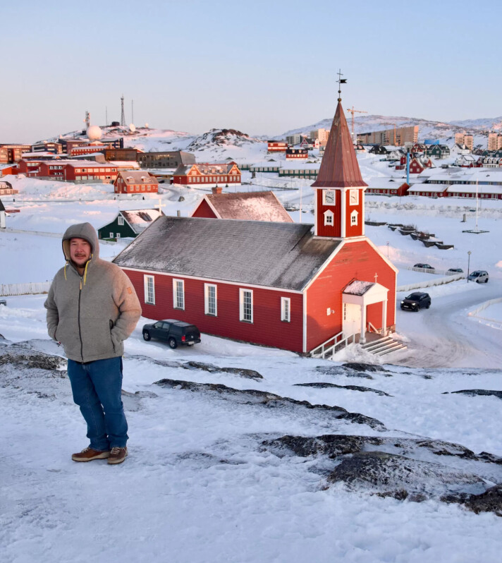 Jørgen Boassen har vorte kjend langt utanfor Grønlands grenser etter at han viste Donald Trump jr. omkring i Nuuk. Jørgen Boassen har vorte kjend langt utanfor Grønlands grenser etter at han viste Donald Trump jr. omkring i Nuuk.