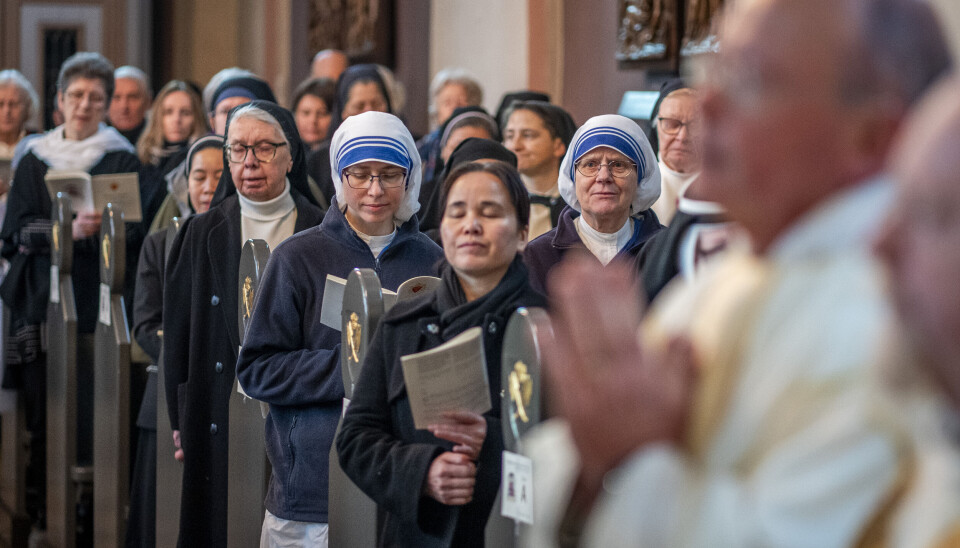 Den katolske kyrkja har ein milliard medlemmer. Biletet er tatt i St. Olav domkyrkje.