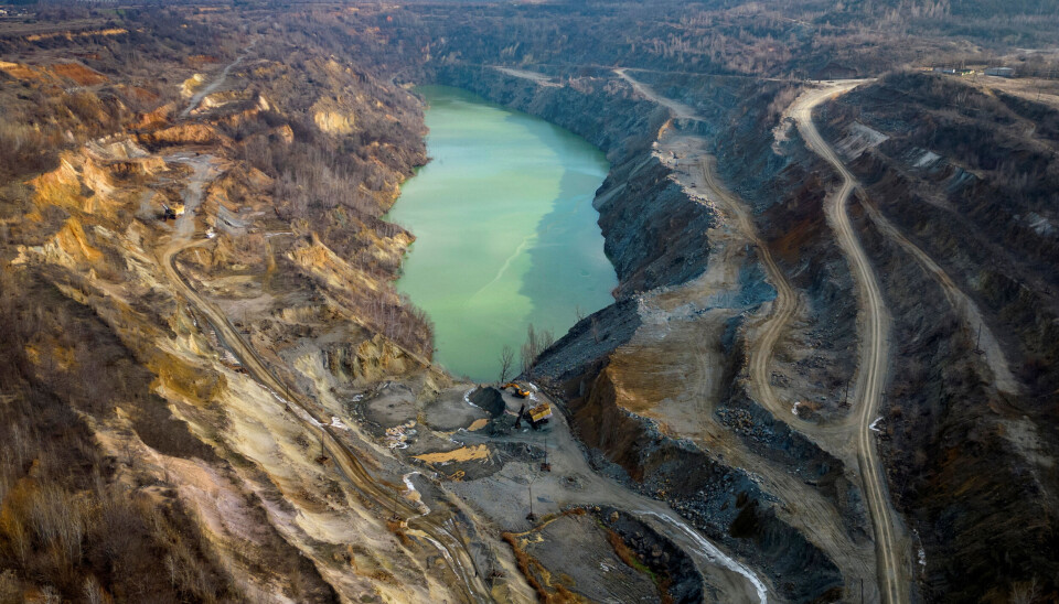 Dagbrot i Zavallja i det sentrale Ukraina, ein av dei største grafittførekomstane i Europa. Her har det blitt utvunne grafitt i 90 år.