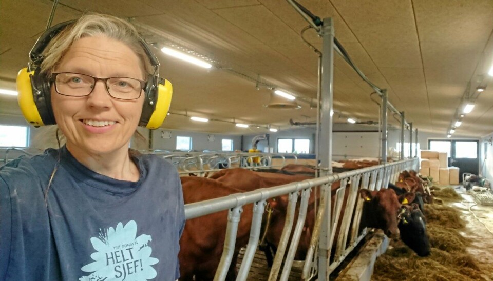 Lise Skreddernes driv mjølkebruk med 16 kyr i Lebesby i Finnmark