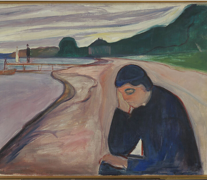 Edvard Munch har måla melankolien som kan kastast på eit menneske. Melankoli er ikkje lenger ein sjølvstendig diagnose i moderne psykisk helsevern, men omgrepet blir framleis nytta om ein bestemt type depresjon.