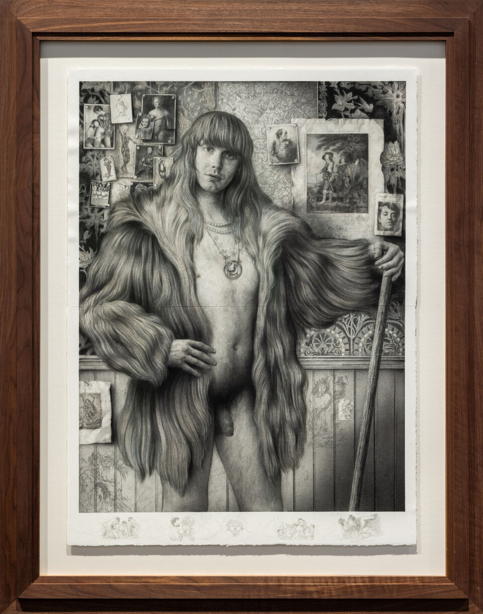 Sverre Mallings teikning «Torje», som mellom anna utfordrar dagens mannsideal.