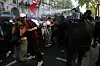 French riot police use tear gas on protesters during clashes at a demonstration in Paris as part of a day of nationwide strikes and protests against the government and cuts in the next budget, with supporters of the 'Bloquons Tout' (Let's Block Everything) movement, France, September 18, 2025. REUTERS/Tom Nicholson