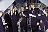 slo 19860118. Utdeling av Spellemannprisen for året 1985. Vinnerne av pop-prisen og årets spillemann ble tildelt gruppen A-HA. Magne Furuholmen, Morten Harket, Paul Waaktaar Savoy.