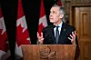 Canada's Prime Minister Mark Carney speaks during a news conference before a cabinet planning forum at the Citadelle in Quebec City, Quebec, Canada January 22, 2026. REUTERS/Mathieu Belanger